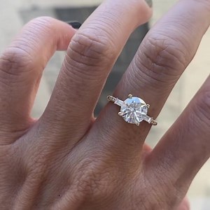 This gorgeous custom 1.8c melody baguette ring #jkdcustom | Jennie Kwon Designs