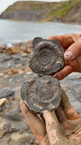 25K views · 937 reactions | Here is a perfect ammonite rock that we...