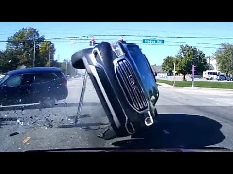 Caught On Camera: Car Thrown In The Air After Crash In Horrifying Crash