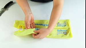 Schwer 18 inch Aramid Protective Arm Sleeves, ANSI Level A2 Cut Resistant Sleeves with Thumb Hole, Double Layer Heat Resistant Sleeves, Moisture Wicking, Super Soft, 1 Pair