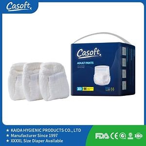 [Hot Item] Casoft Medical Supply Wholesale OEM Disposable Adult Incontinence Pants Briefs Diapers USA France