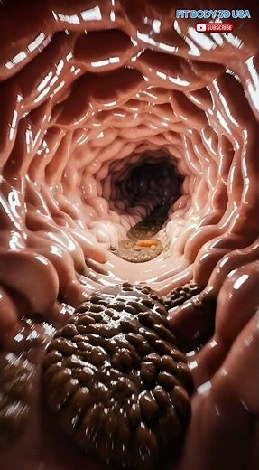 Inside Human Intestine 3D Animation | Realistic Digestive Motion