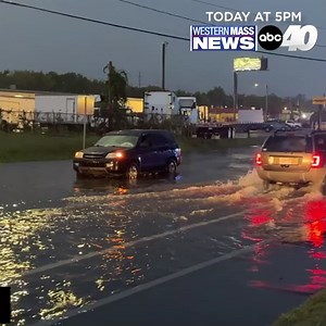 3.9K views · 19 reactions | Flash flooding last night created dangers for drivers. We get answers on the hardest hit areas and what to do if you're caught driving in a flash flood: today at 5 p.m. on ABC40 | Western Mass News | Facebook