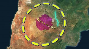 Botswana Map . Free Video