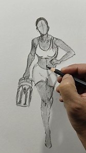 1.7K views · 37 reactions | Female figure sketch in charcoal; complete process ✅ #art #drawing #painting #videos | KSartpod | Facebook