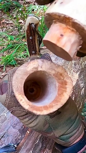 🌳 Carving Vessel_Containers from Birch - Hand Drill 🌳 #nature #camping #naturelovers #woodworking #wood #survivalist #bushcraft #fyp #building #gold #camp #design #adventure #wildlife #REEL #Viralvideo #diy #build #discover #builder #viral | Bushcraft Share