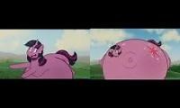Mix of 2 videos from youtube : Twilight Sparkle Inflation Spell