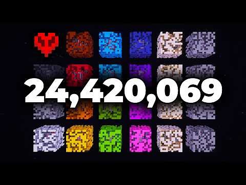 I Collected 24,000,000 Blocks in Minecraft