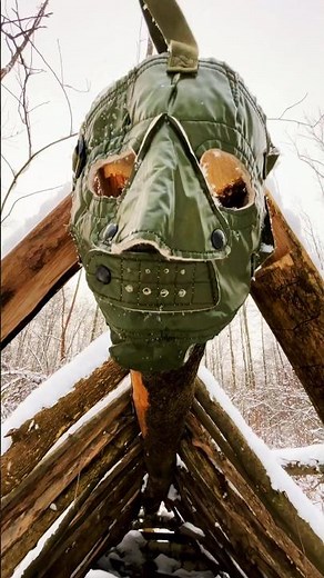 Winter Bushcraft Camp Setup | Survival Gear in the Forest ❄️🔥