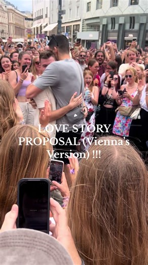 Love Story Proposal at Taylor Swift Concert in Vienna
