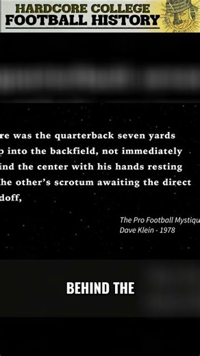 Unbelievable 1961 Football Play: The Zephyr Offense SHOCKED the League! #shorts