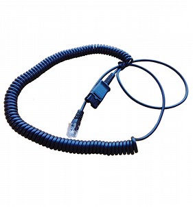 [Hot Item] Telephone Headset Qd Cord Adapter to Rj9 Rj11 Cable Call Center Headset Rj Cable