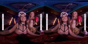 Naughty America - Three babes kickstart a Halloween party