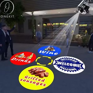 [Hot Item] Outdoor Holiday Christmas Projector Lamp Gobo Light LED Logo Projector