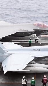 USS Carl Vinson F-35C Lightning II F-18 Super Hornet 🎥: Petty Officer Haydn Smith #aviators #aviationphotography | Military Update