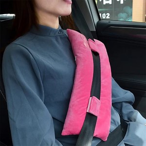 [Hot Item] Post Surgery Seat Belt Pillow Pad Car Safety Belt Soft Fleece Pillow