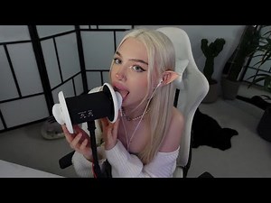 tysria ASMR ear licking elf helps you sleep
