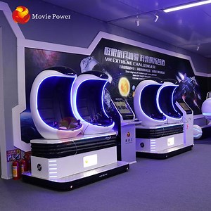 [Hot Item] Business Projector 9d 2 Seats Egg Virtual Reality Simulator