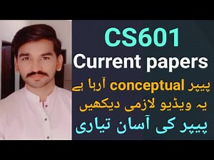 CS601 midterm current papers|cs601 current solved papers By Amir| cs601 midterm preparation