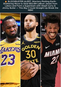  “LEBRON JOINING CURRY?! THIS LEAGUE IS DONE FOR.” Warriors eyeing a...