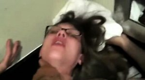 Thin woman homemade ATM