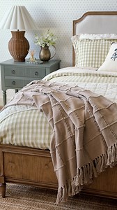 A new year calls for a bedding refresh. Our latest layers offer breathable textures, natural hues, and playful patterns that pair well together. See what’s new on magnolia.com! #MagnoliaMarket | Magnolia