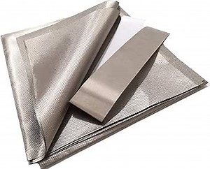 Amradield Shielding Fabric-Block WiFi/RF Conductive Magnetic Copper/Nickel EMF Protection Fabric 78"x43" inch with Conductive Adhesive Tape 2x20 inch