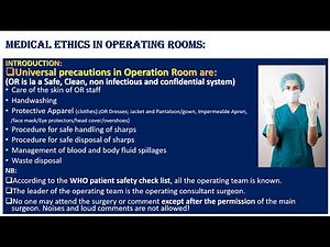 8 Medical ethics in Operating Rooms