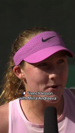Leçon de français avec Mirra Andreeva – phrases utiles pour Roland-Garros