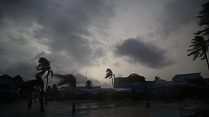 Tropical Storm Debby floods Hickory Boulevard in Bonita Springs