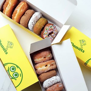 [Hot Item] Custom Printed Luxury Sweet Pastry Dessert Mini Donuts Food Packaging Doughnut Box