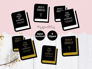 LDS Scripture Clipart Set, Book of Mormon PNG Images, Christian Bible Clipart, Commercial Use, Digital Download - Etsy