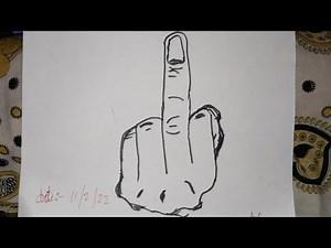 how to draw middle finger #viral #trending #art