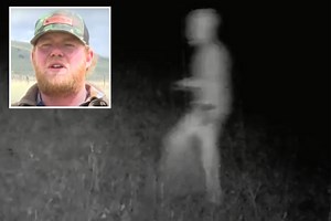 I photographed a 'naked alien' as creature ran past my hunting cam