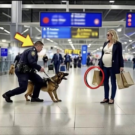Un chien aboie désespérément sur une femme enceinte… Mais quand la...