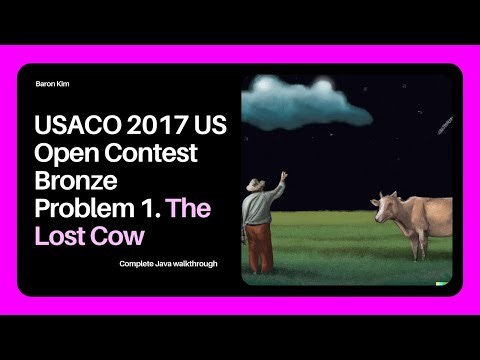 USACO The Lost Cow Walkthrough | Java