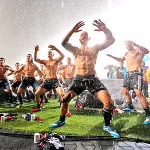 Watch the New Zealand Rugby Team Dance Shirtless in the Rain (Warning: Video Contains Lots of Abs!)