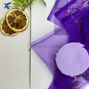 [Hot Item] Diameter Round Organza Drawstring Pouch Wedding Favors Bag Round Organza Candy Bag