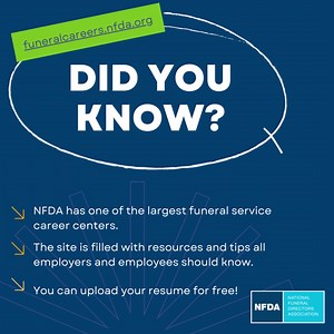 NFDA is here to connect employers with those who are seeking satisfying careers! Whether you’re an employer seeking your the next great member of your team, or a job seeker looking for your forever job…we have you covered! To search for open positions or post an available job opening, head to the NFDA Funeral Career Center ➡️https://hubs.ly/Q01CCx8H0 | National Funeral Directors Association | Facebook