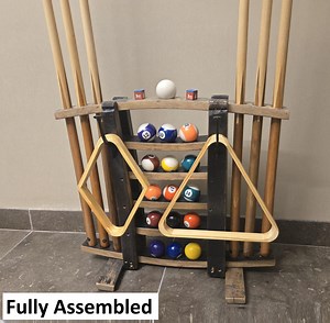 Cue Rack - Billiards - Amish Handmade - Pool Cue Table - Whiskey Barrel - Pool Lovers - Display -vintage - Stave - Pool - Organizer - Gifts - Etsy