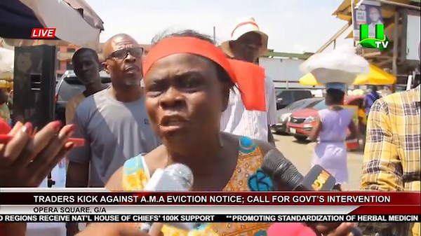 Opera Square Traders Kick Against AMA Eviction Notice, Call for Government Intervention #UTVNews | UTV Ghana