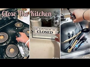 “Close The Kitchen” ASMR Evening Kitchen Cleaning TikTok Compilation
