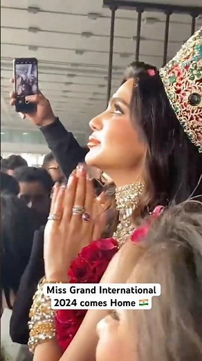 Miss Grand International 2024 Rachel Gupta comes back home to celebrate her victory! #rachelgupta