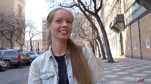 GERMAN SCOUT - SKINNY TEEN KINUSKI TALK TO ORGASM FUCK