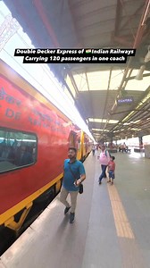 Double Decker Express of 🇮🇳Indian RailwaysCarrying 120 passengers in one coach | Biswajit Rail World