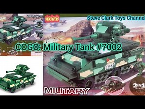 COGO Military Tank #7002 (185 Pcs.) (Speed Build)