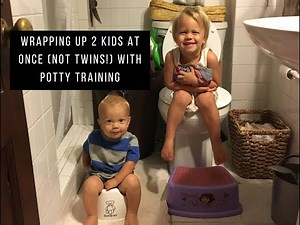 Wrapping Up 2 Kids at Once (not twins!) with Potty Training
