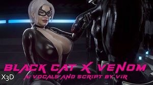 Black Cat x Venom 1-6 [X3D] w/ added Venom Voice