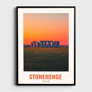 Stonehenge England Poster Stonehenge Print Stonehenge Wall Art England Travel Poster Neolithic Decor Gift Vintage Landscape Art - Etsy Australia