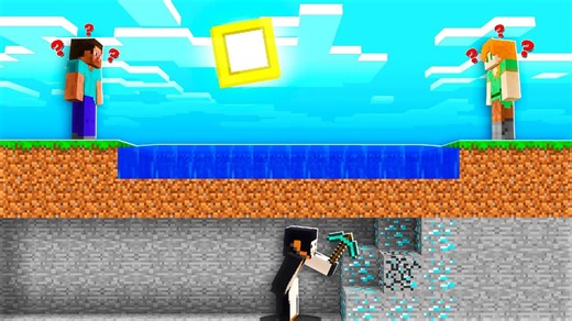 Secret Diamonds Found in a Hidden Minecraft Cave